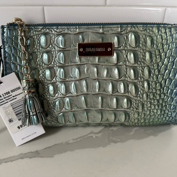 Brahmin Millie wristlet Heaven ombre Melbourne leather - Picture 5 of 6